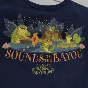 Tiana's Bayou Adventure Sounds of the Bayou Children's Shirt XXS Rare
